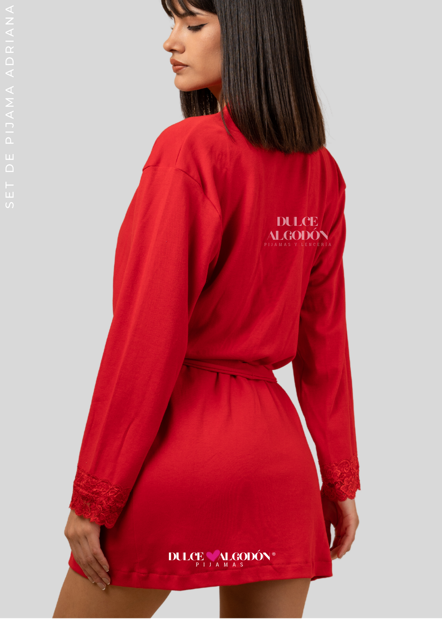 PACK ADRIANA ROJO ALGODÓN