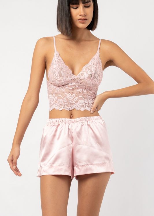 ORIANA BRALETTE Y SHORT SATÍN