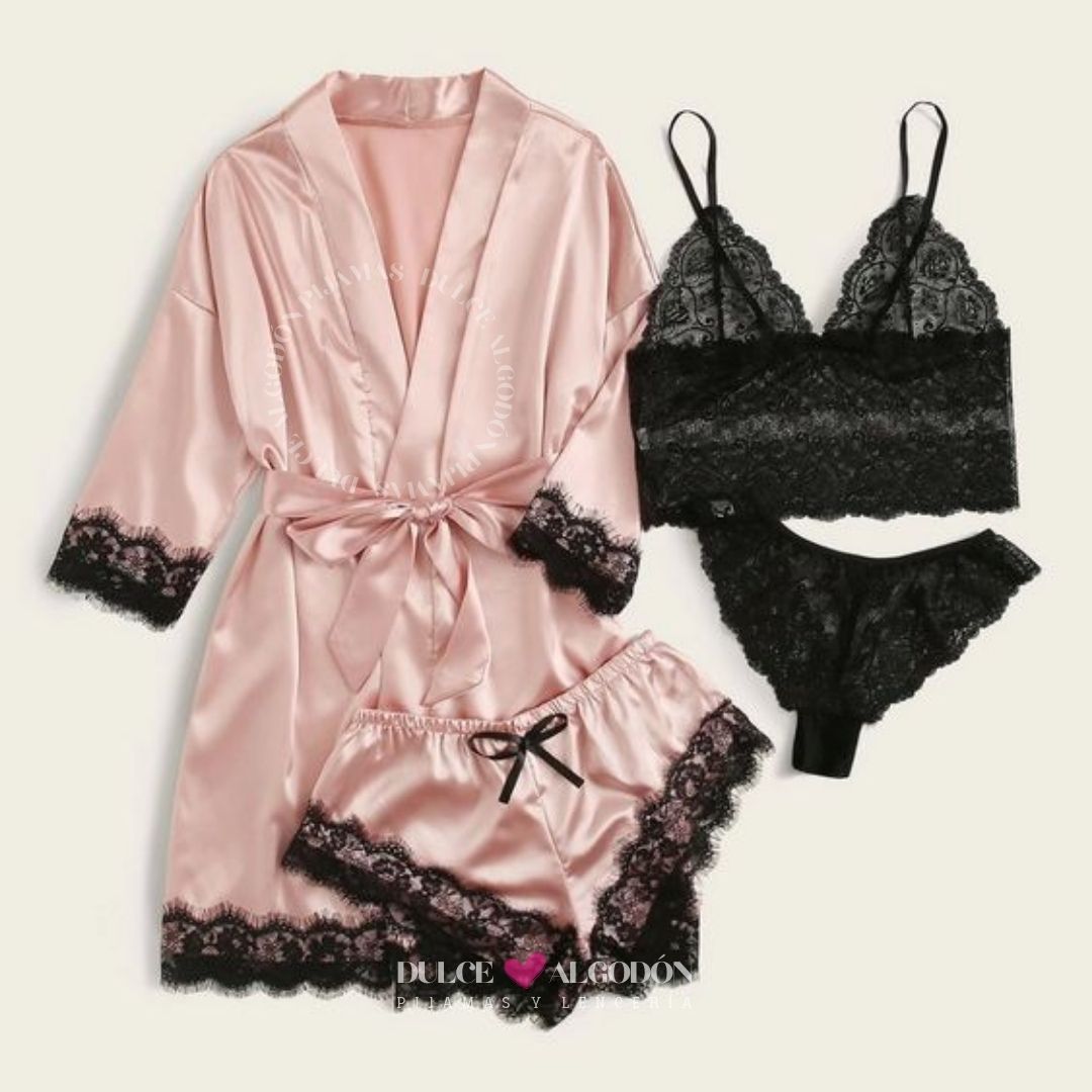 PACK ALBA SATIN 4 PIEZAS SATÍN 4 PIEZAS