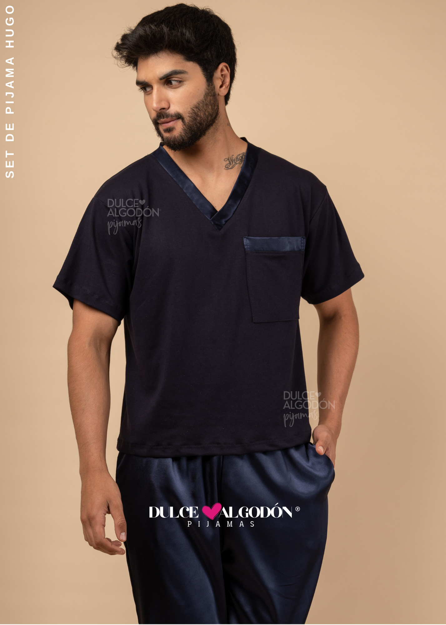 SET HUGO MANGA CORTA AZUL