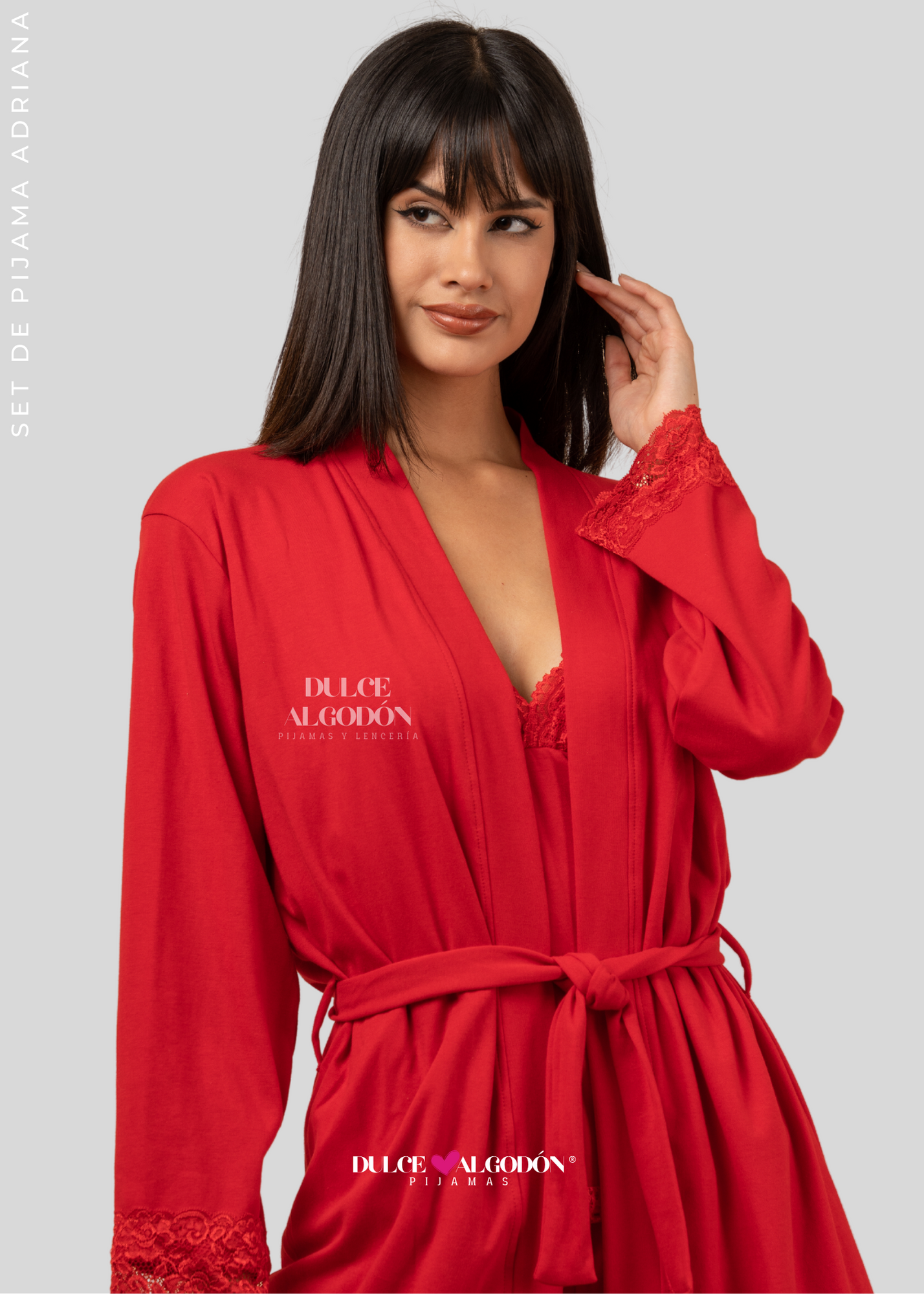 PACK ADRIANA ROJO ALGODÓN