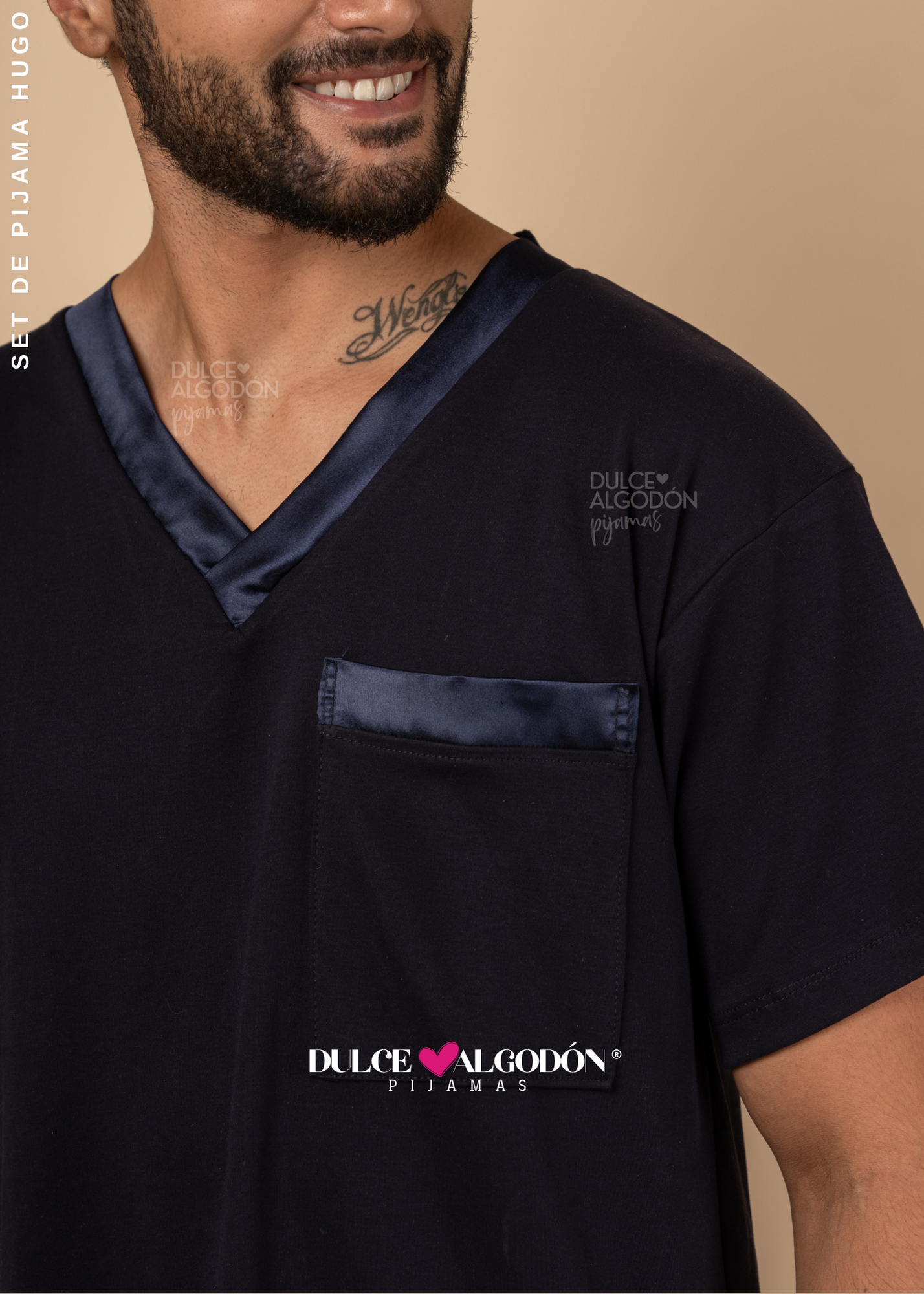 SET HUGO MANGA CORTA AZUL
