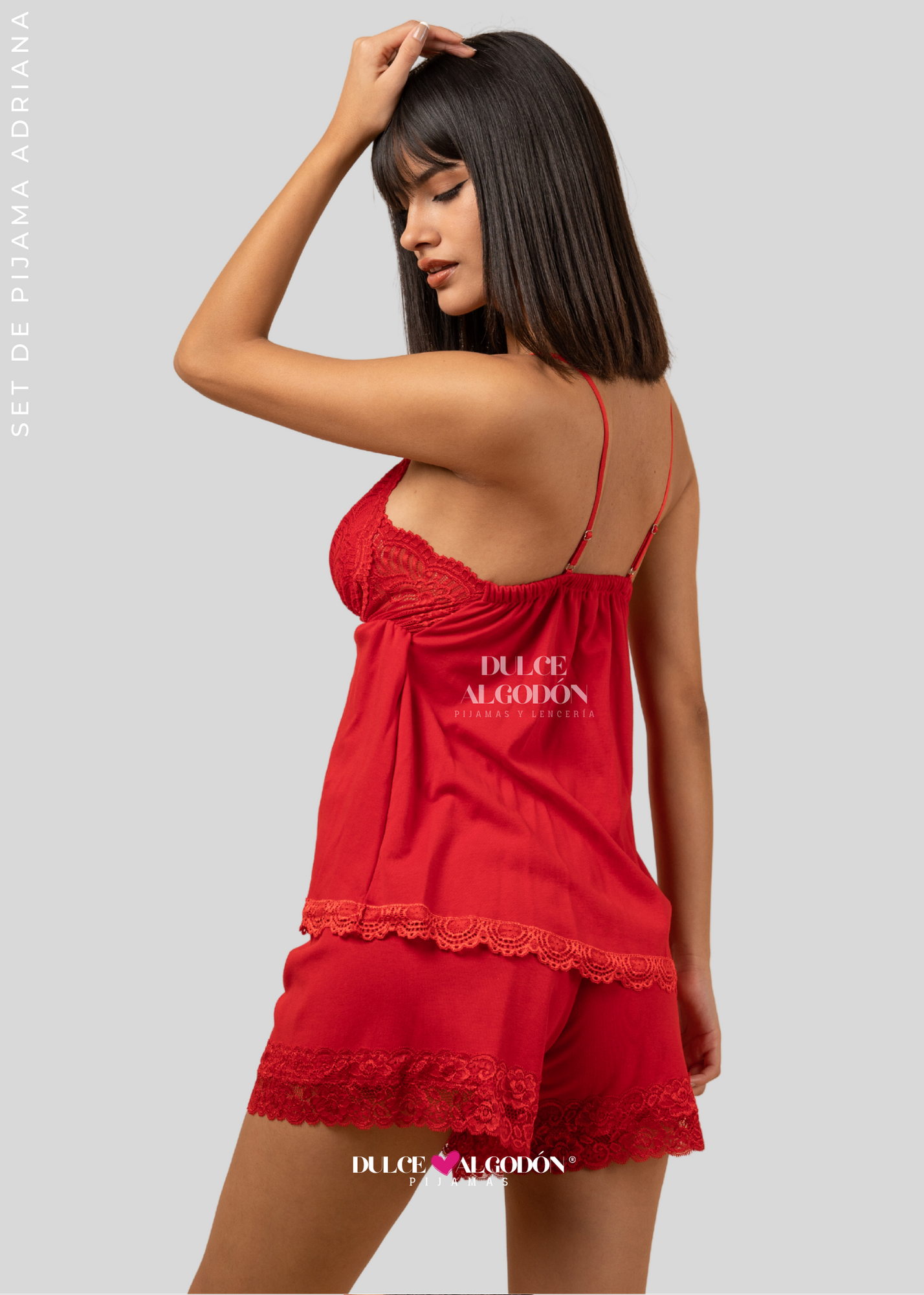 PACK ADRIANA ROJO ALGODÓN