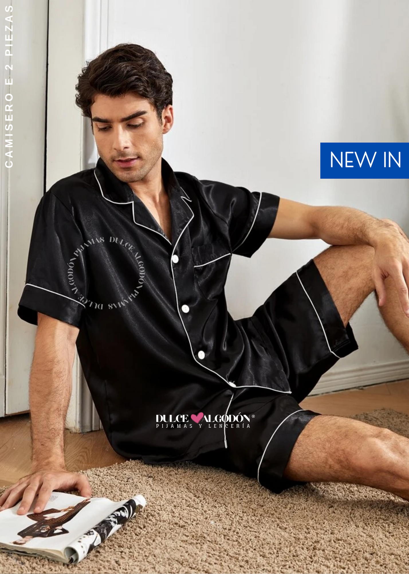 SET RODRIGO CORTO NEGRO SATIN