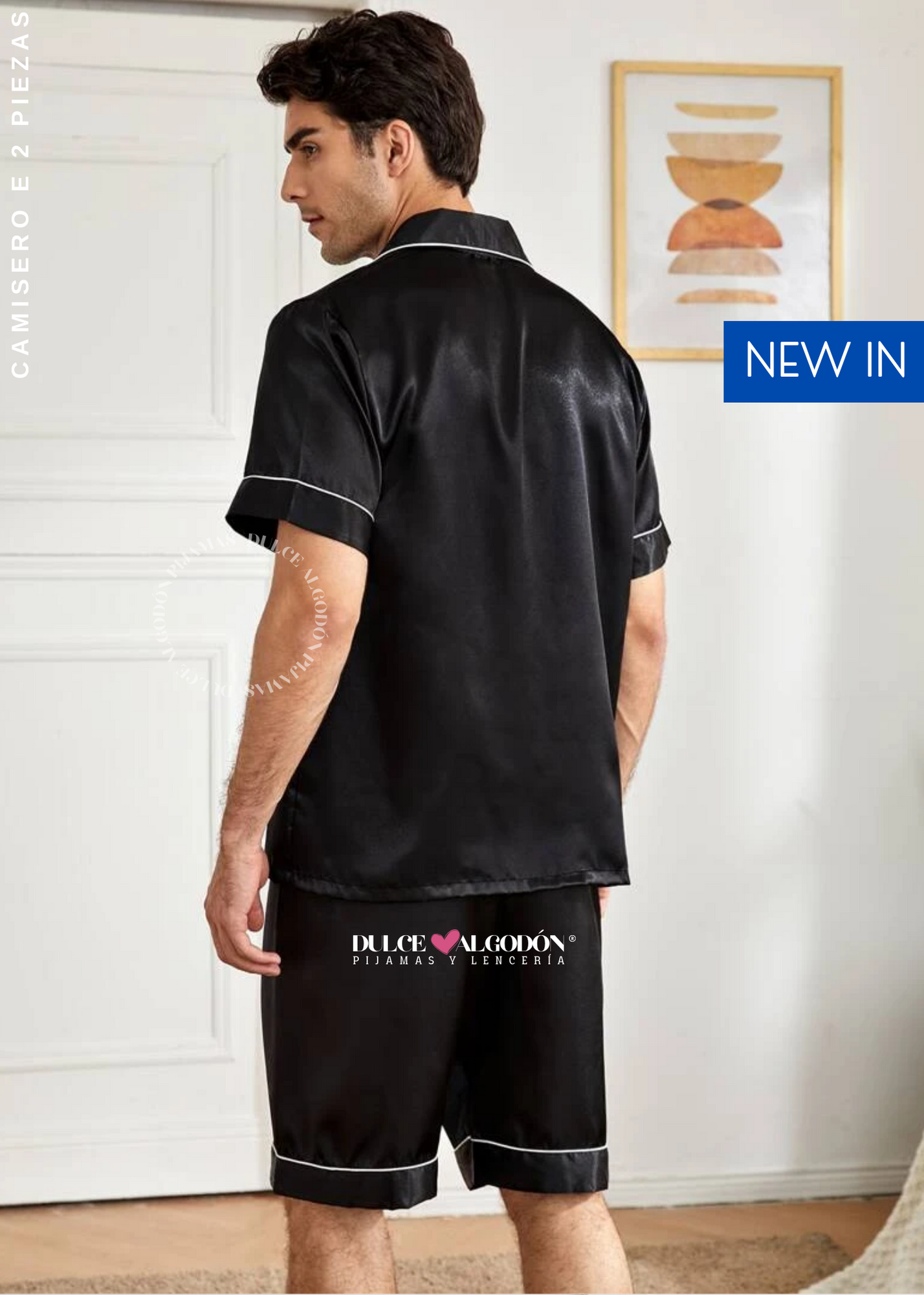 SET RODRIGO CORTO NEGRO SATIN