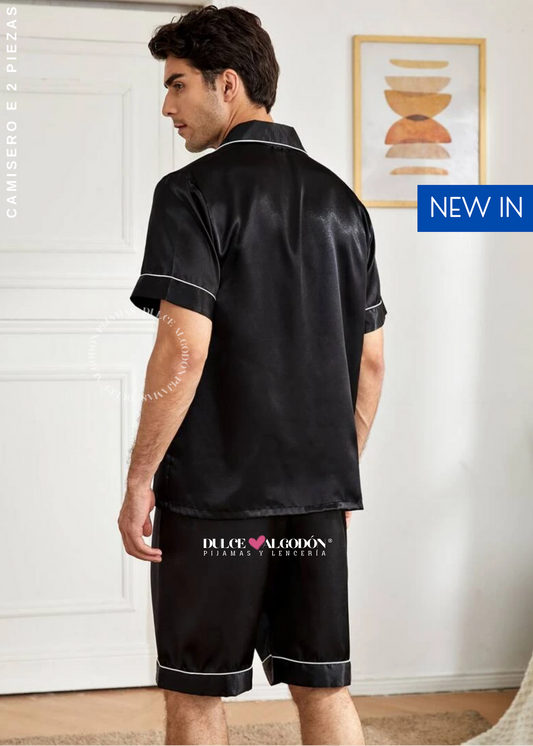 SET RODRIGO CORTO SATIN NEGRO