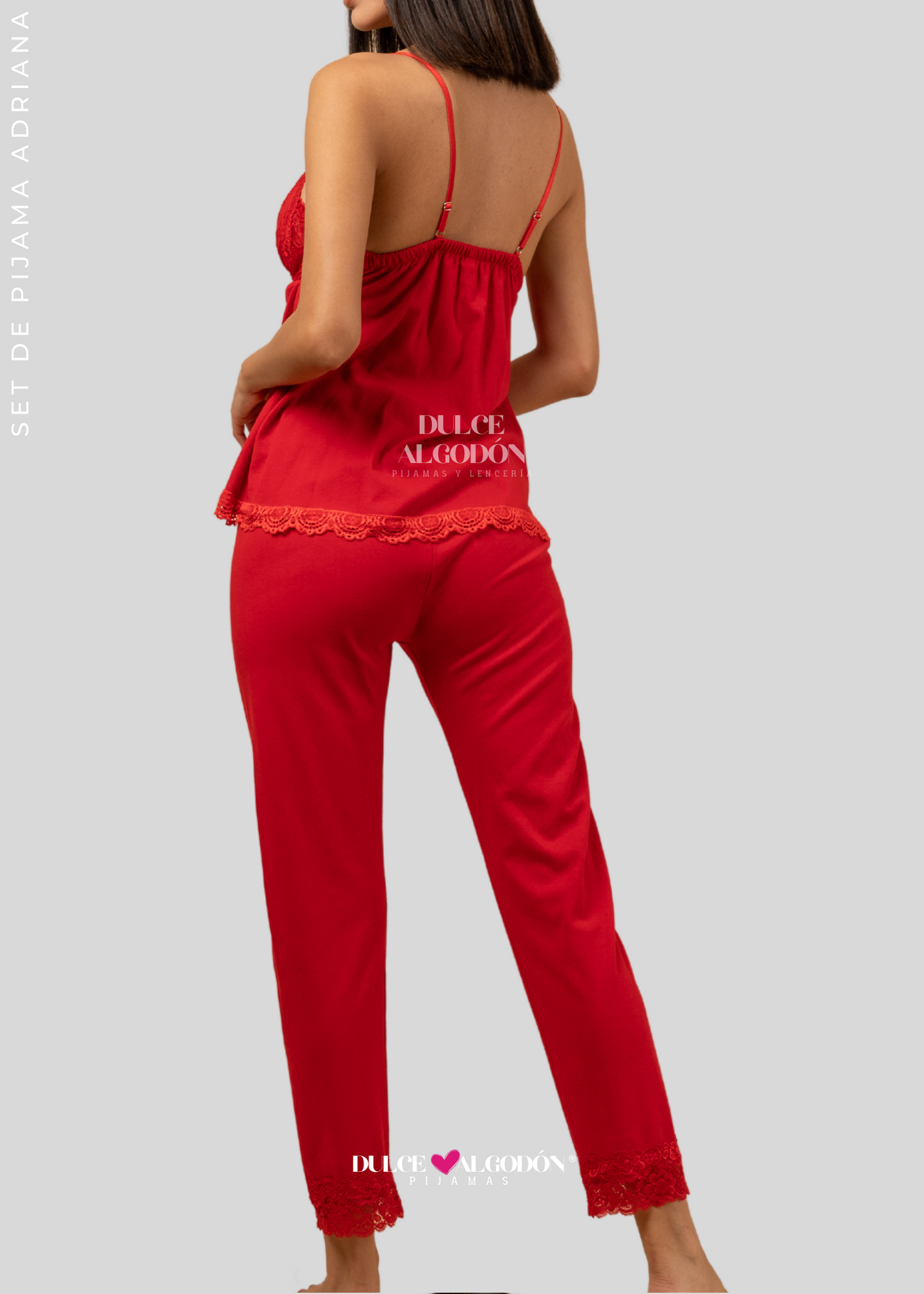PACK ADRIANA ROJO ALGODÓN