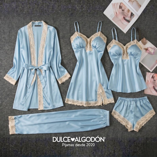 PACK ANTONIA SATÍN - CELESTE