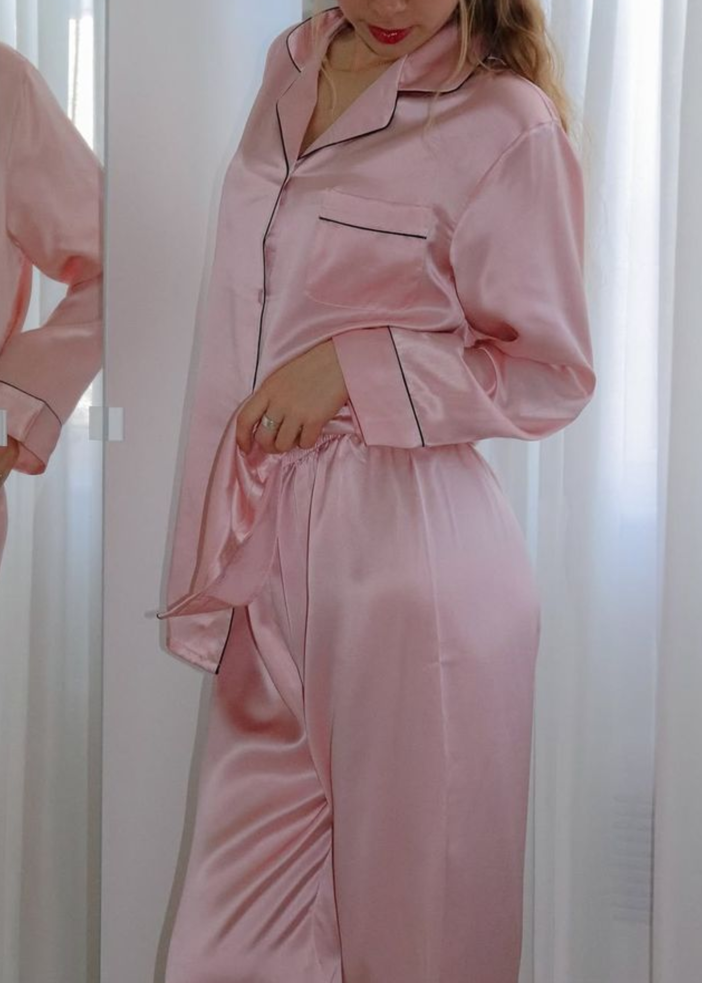 SET ALMUDENA SATÍN ROSADO