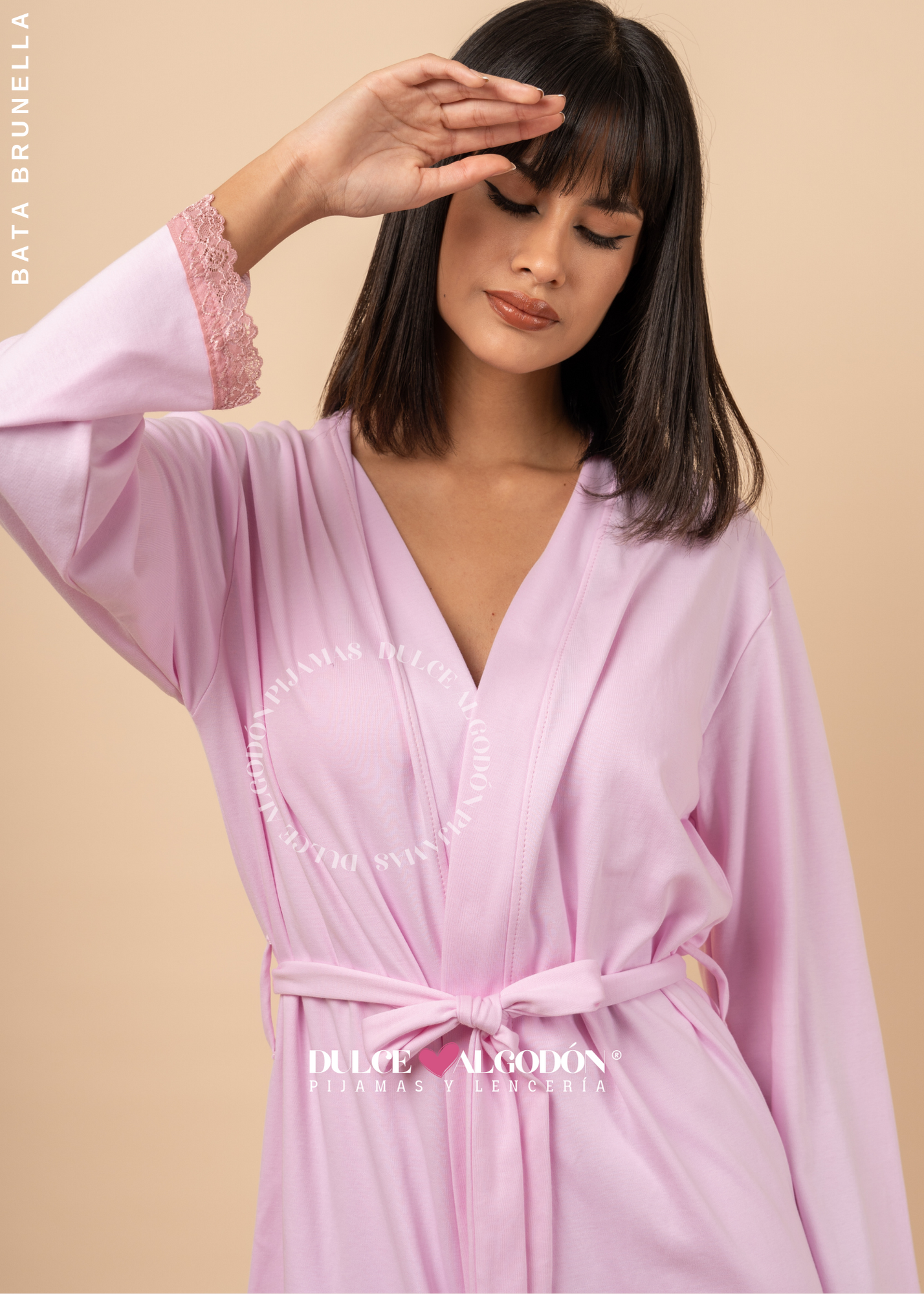 BATA BRUNELLA MANGA LARGA ROSADO