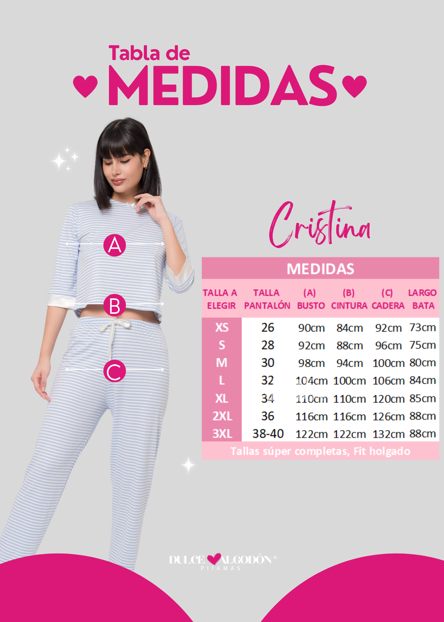 PACK CRISTINA 5 PIEZAS ALGODÓN Y SATÍN
