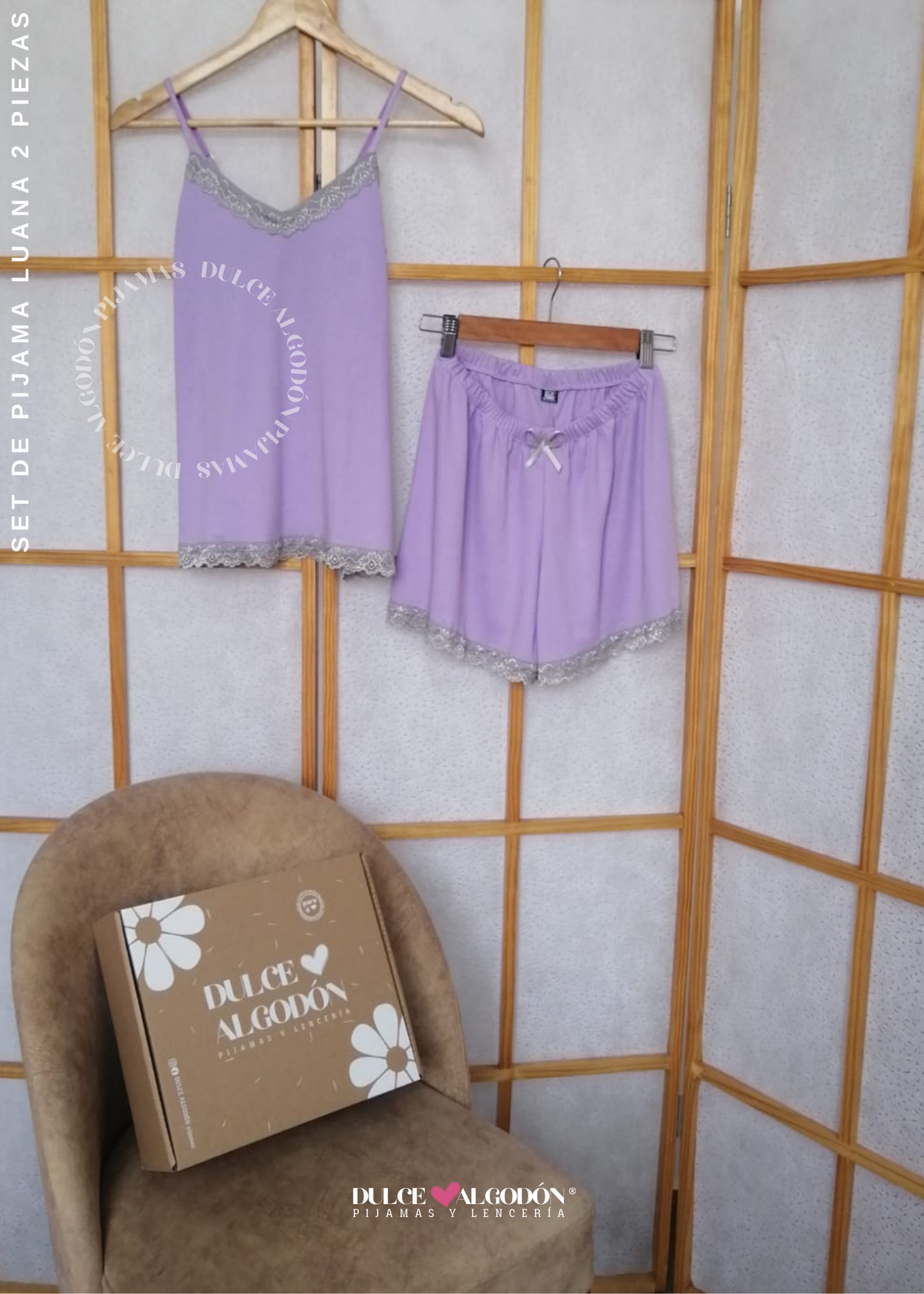 SET LUANA LILA Y PLATA
