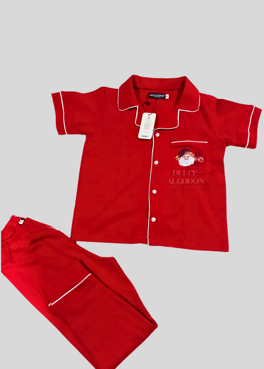 SET HOLLY CORTO UNISEX PAPÁ NOEL ALGODÓN PIMA
