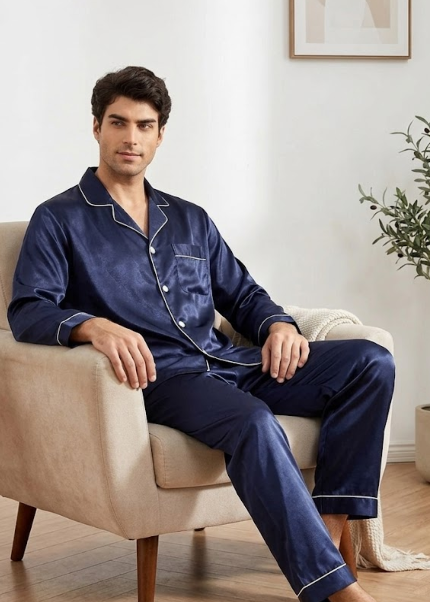 SET RODRIGO LARGO SATIN AZUL