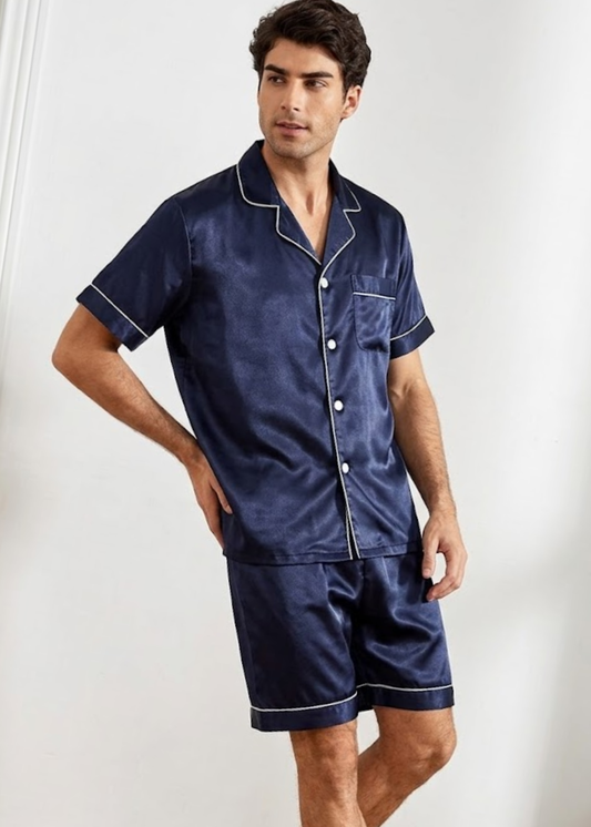 SET RODRIGO CORTO SATIN AZUL