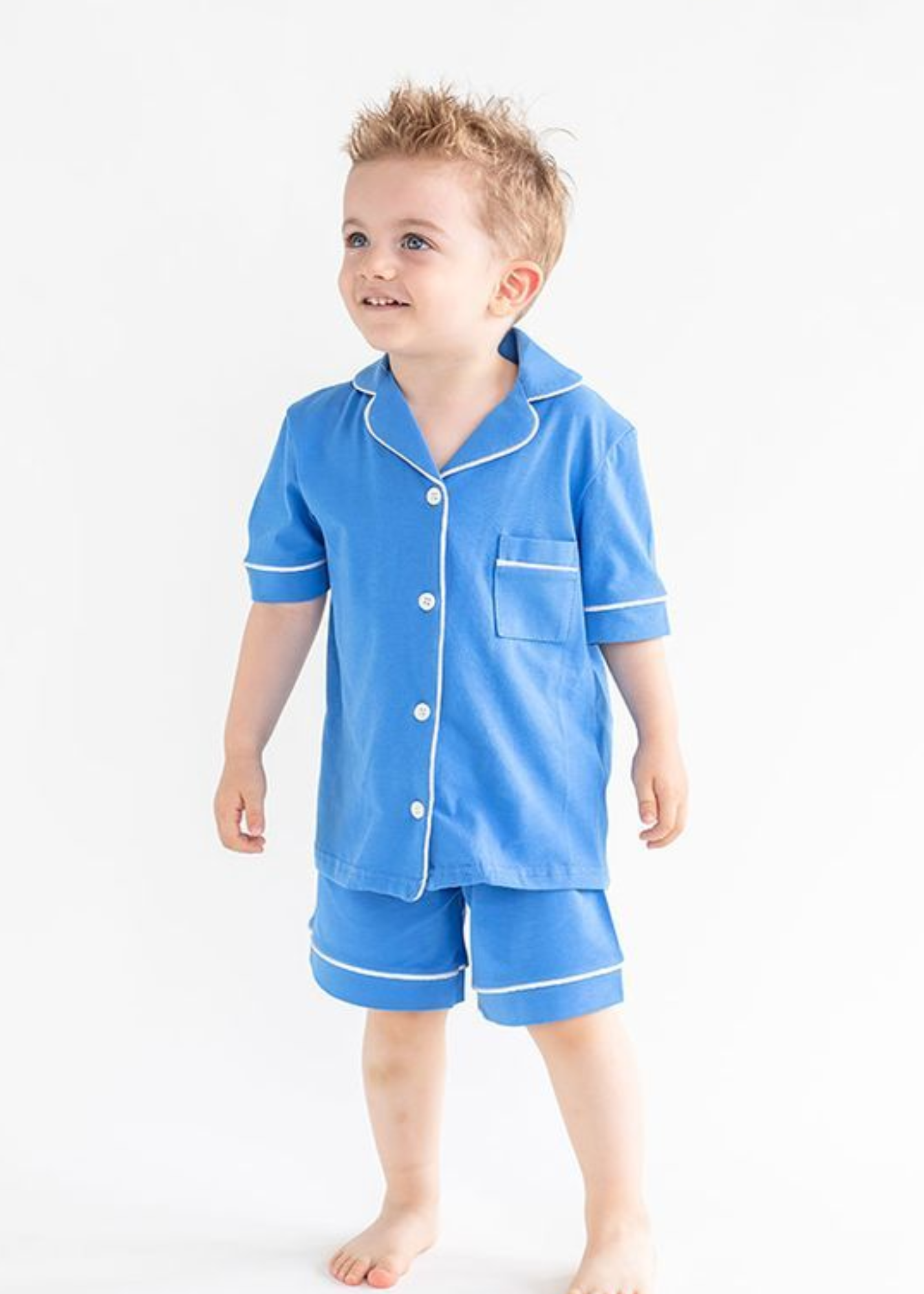 SET CAMISERO CORTO MARCELO NIÑO CELESTE
