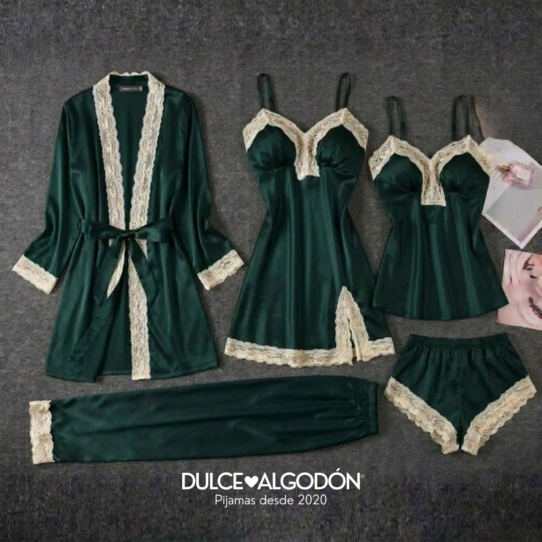PACK ANTONIA SATÍN - VERDE