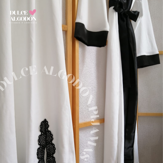 SET LARA LARGO BLANCO ALGODÓN PIMA