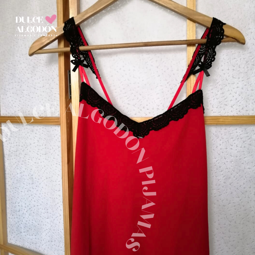 VESTIDO ISABELA ROJO ALGODÓN