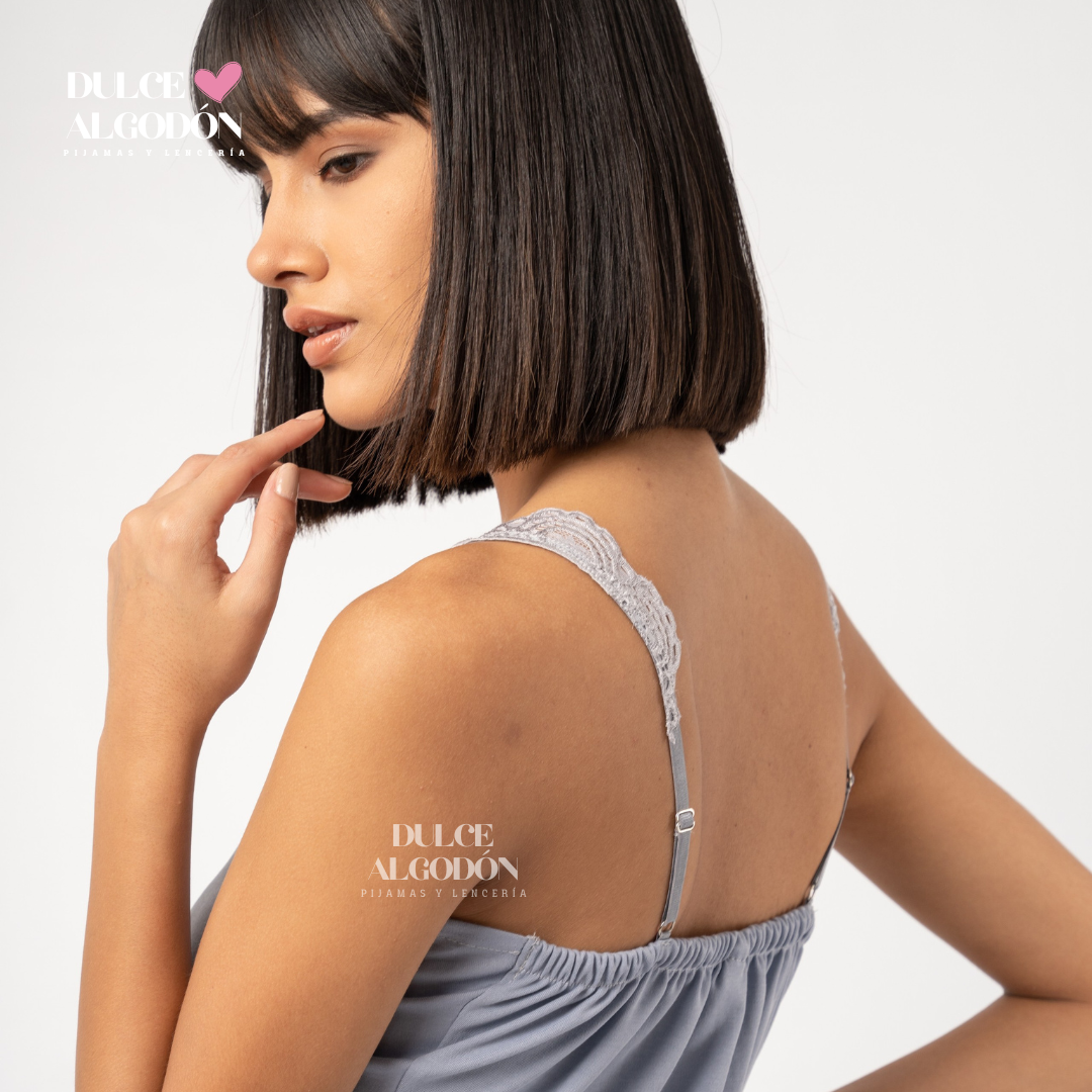 VESTIDO ISABELA CERÚLEO ALGODÓN
