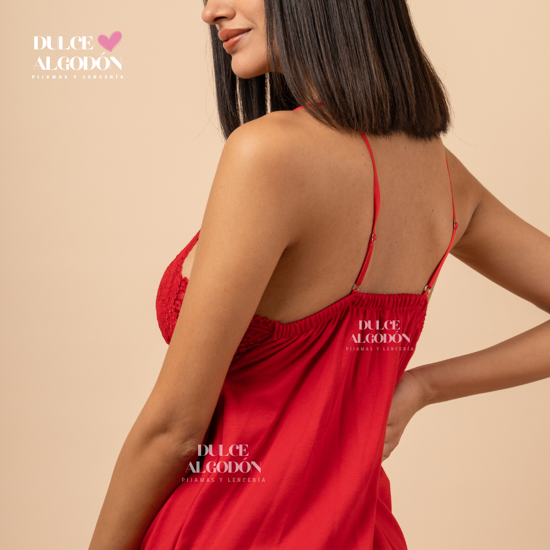 VESTIDO ADRIANA ROJO
