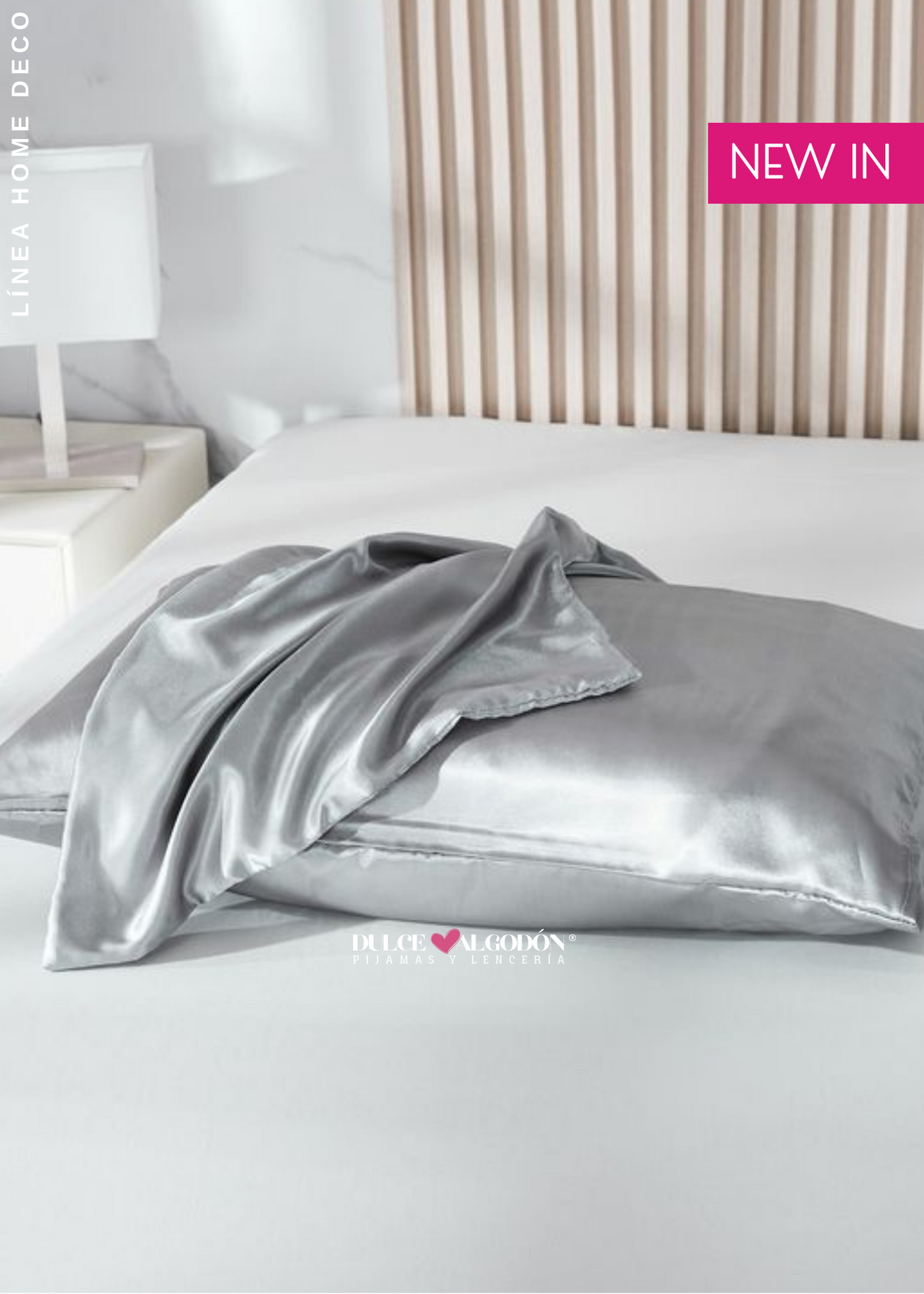 FUNDAS DE ALMOHADAS SATÍN PLATA