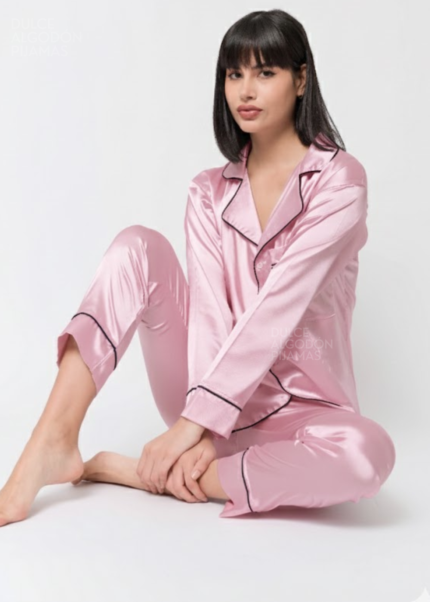 SET ALMUDENA ROSA BEBÉ SATÍN