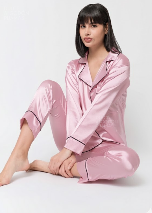 SET ALMUDENA ROSA BEBÉ SATÍN