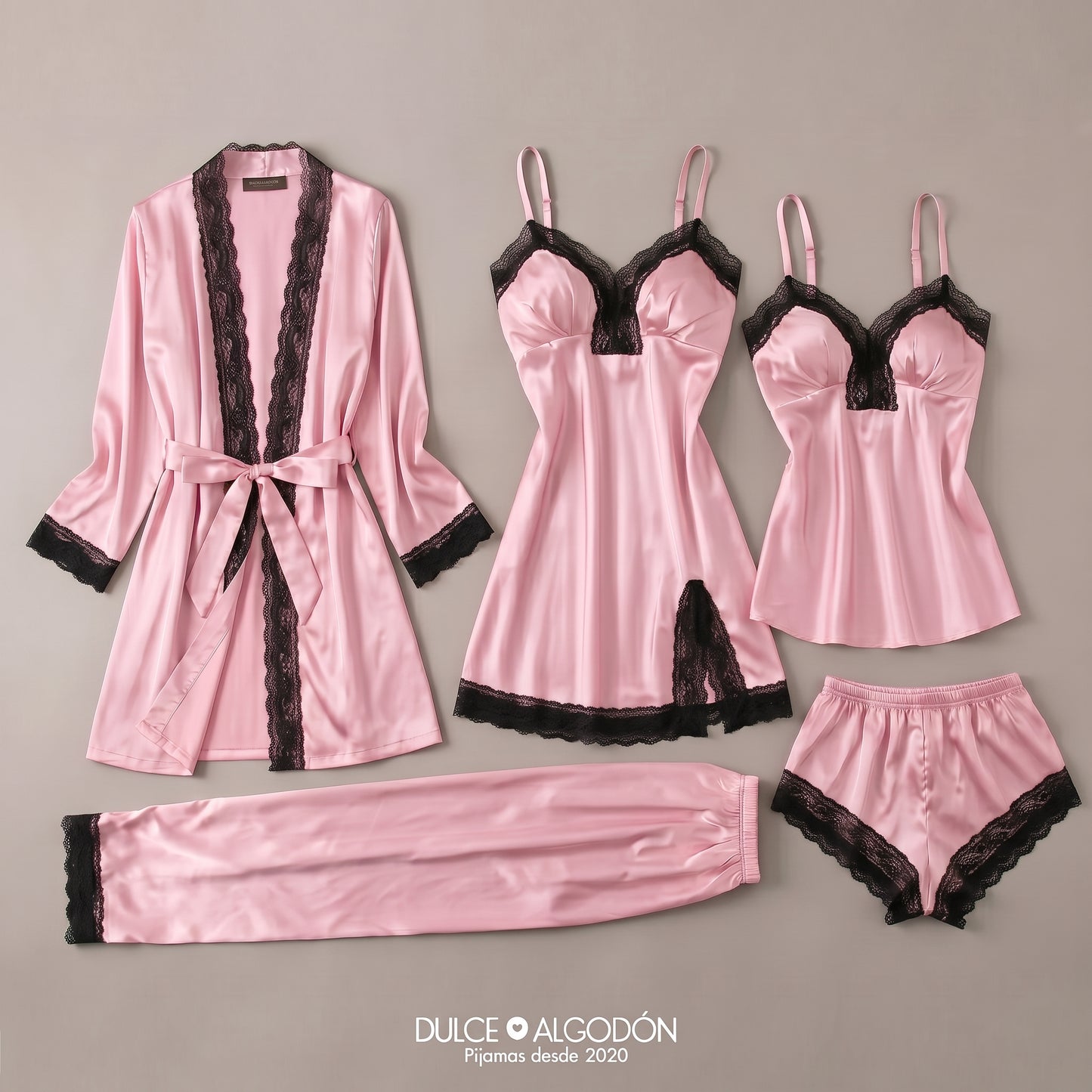 PACK ANTONIA SATÍN - ROSA CUARZO