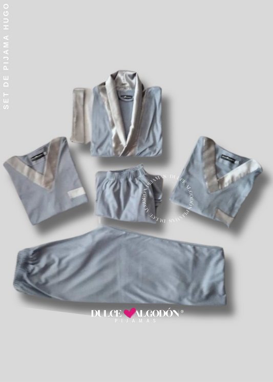 PACK HUGO ALGODON PIMA CERULEO 5 PIEZAS