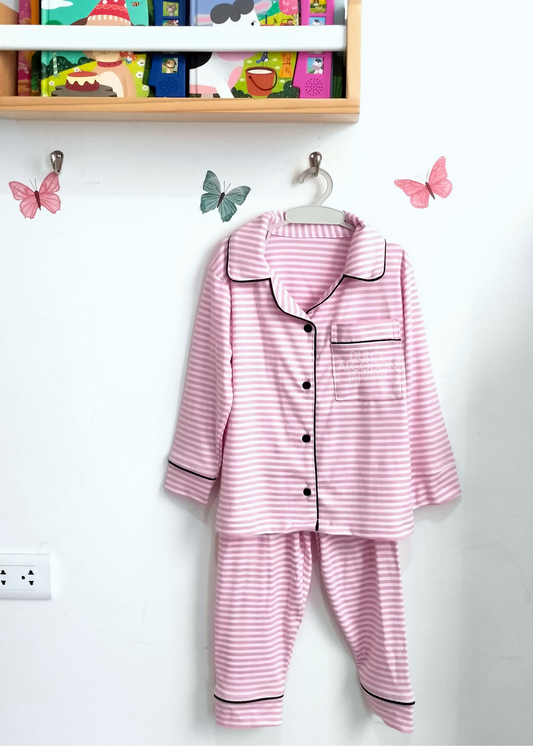 SET HOLLY RAYAS ROSADAS ALGODÓN PÍMA