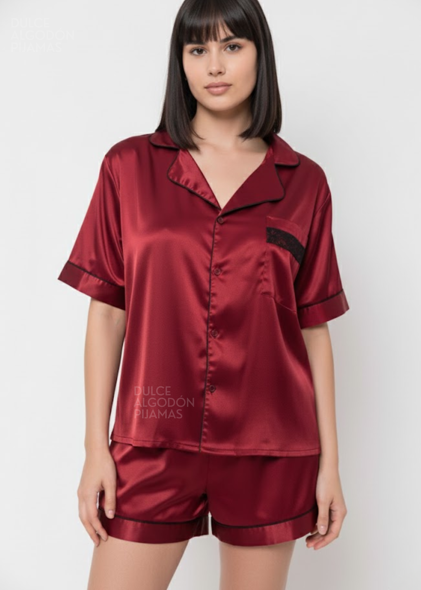 SET NORA VINO CORTO SATÍN