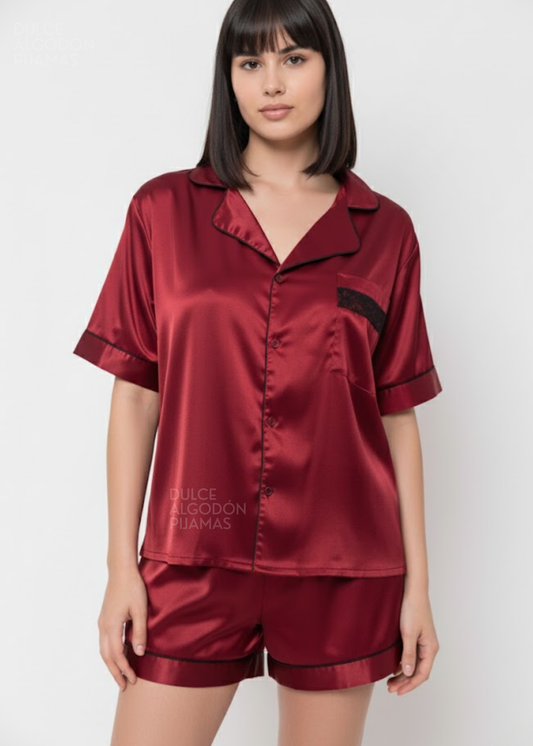 SET NORA VINO CORTO SATÍN