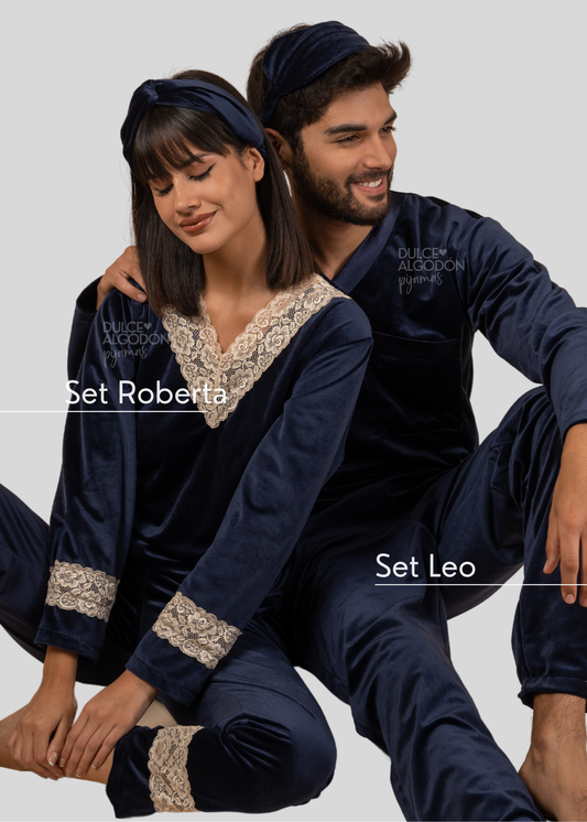 PACK PAREJA TERCIOPELO ROBERTA Y LEO