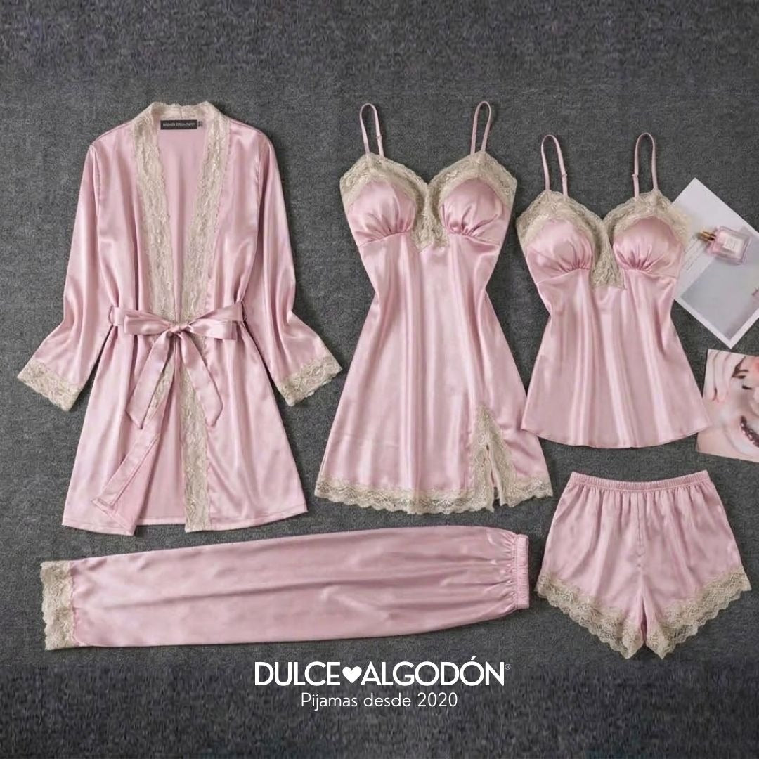PACK ANTONIA SATÍN - ROSADO