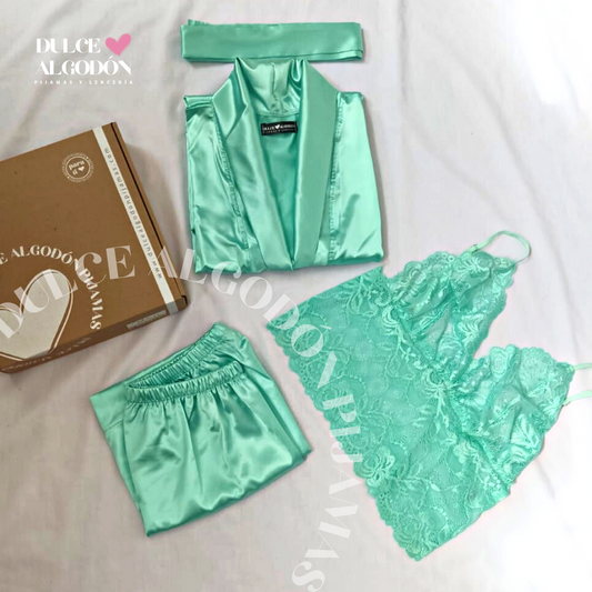 SET ORIANA VERDE AGUA