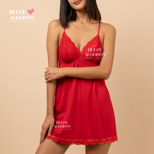 VESTIDO ADRIANA ROJO